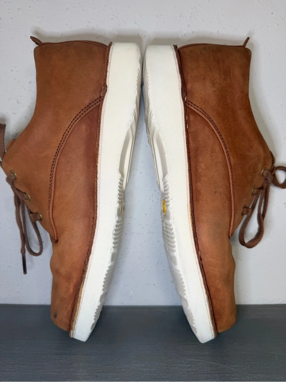 Samuel Hubbard Free Mens Size 10M Oxford Shoes Brown Leather Vibram Sole